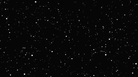 Multiple-glowing-stars-getting-closer-and-away-on-black-background