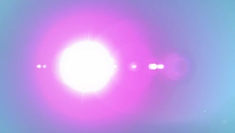 Animation-of-pink-light-in-blue-background