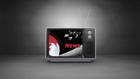 Vintage-News-screen-with-word-News-written-in-red