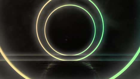 Animation-of-circle-geometric-neon-glowing