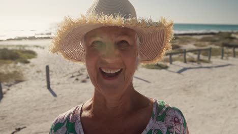Senior-woman-smiling-at-the-camera
