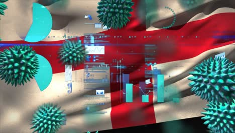 Macro-corona-virus-spreading-with-English-flag-billowing-in-the-background