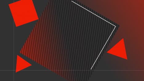 Animation-Von-Roten-Dreiecken-Und-Quadraten