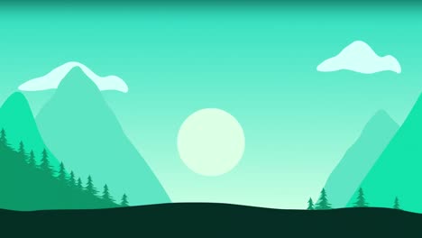 Mountain-adventure-vacation-animation