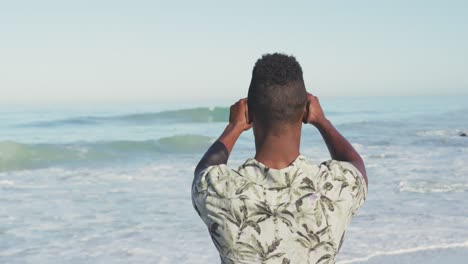 Afroamerikaner-Fotografiert-Das-Meer