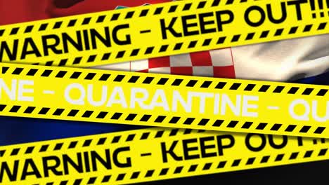 Animation-of-the-words-Quarantine-and-Warning---Keep-Out!-written-on-tape-