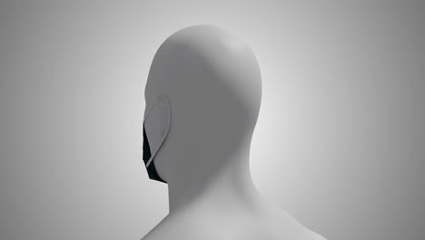 Animation-of-a-3D-human-body-model-wearing-a-face-mask-on-white-background.-