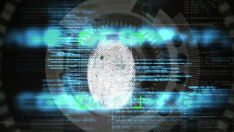 Fingerprint-scanner-against-data-processing-in-background