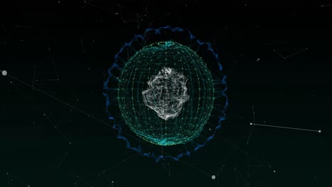Sphere-made-of-connections-against-black-background