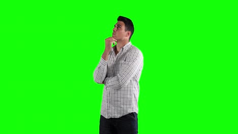 Animation-of-Caucasian-man-in-a-green-background