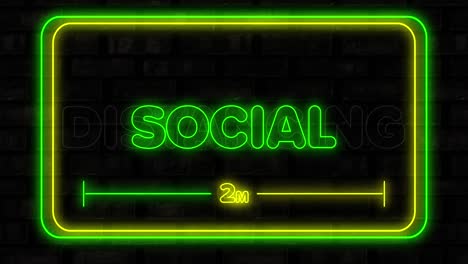 Social-distancing-neon-text-against-black-background