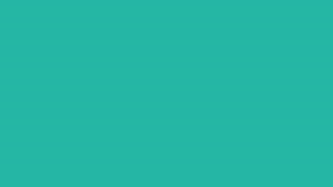 Blaugrünes-Fünfeck,-Das-Auf-Blaugrünem-Hintergrund-Rotiert