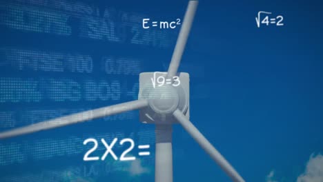 Mathematische-Gleichungen-Und-Börsendatenverarbeitung-Gegen-Windmühle