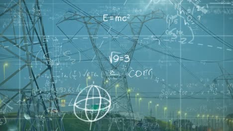 Mathematical-equations-against-transmission-towers