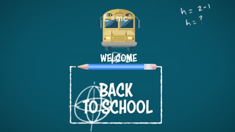 Mathematische-Gleichungen-Gegen-„Willkommen-Zurück-In-Der-Schule“-Text-Mit-Bus