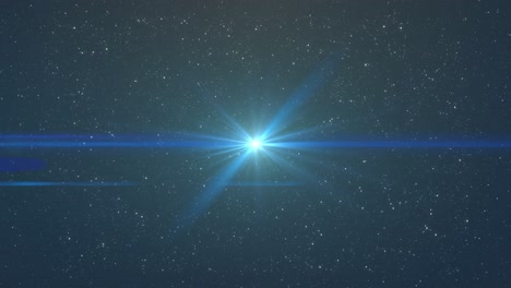 Heller-Blauer-Lichtfleck,-Der-Am-Nachthimmel-Leuchtet