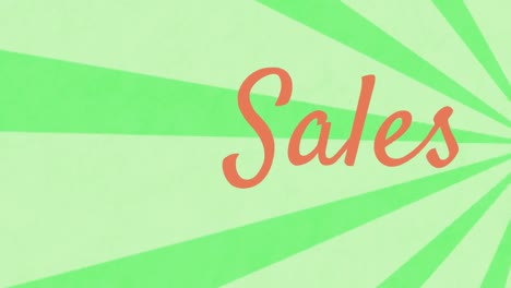 Animation-of-Sales-written-in-red-on-a-green-background