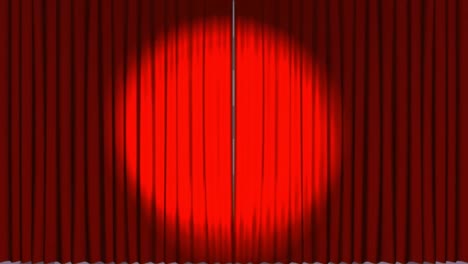 Animation-of-spotlights-and-red-curtains-revealing-purple-stripes-moving-in-seamless-loop