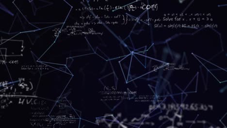 Network-of-connections-against-mathematical-equations