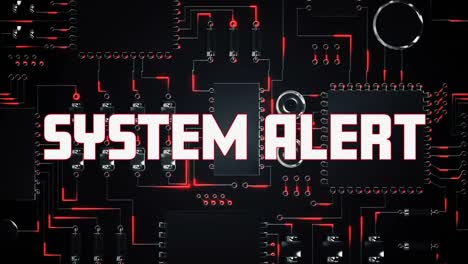 System-alert-text-against-microprocessor-connection