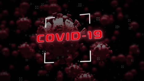 Covid-19-Text-Gegen-Covid-19-Zellen
