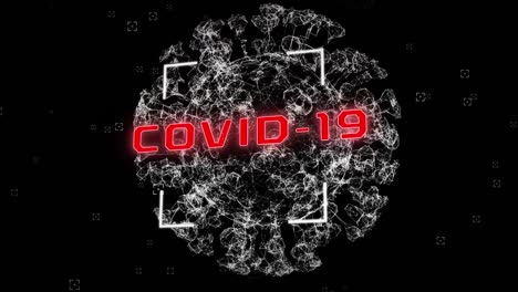 Covid-19-text-against-globe-of-network-of-connections
