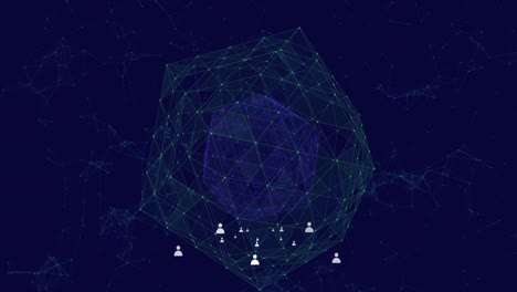 Profilsymbole-Gegen-Den-Globus-Des-Netzwerks-Von-Verbindungen