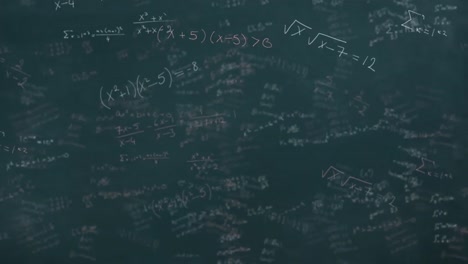 Mathematische-Gleichungen-Bewegen-Sich-Gegen-Die-Tafel