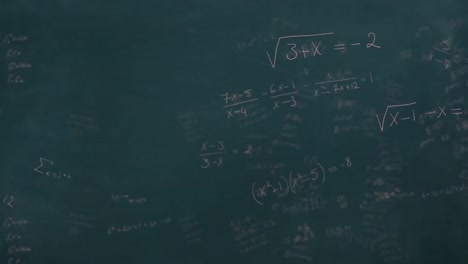Statistical-data-processing-against-mathematical-equations-on-black-board