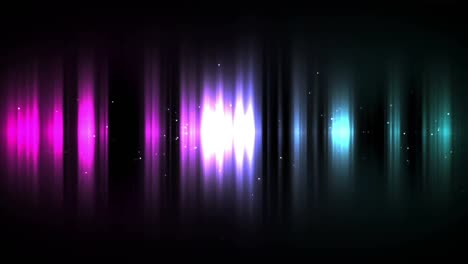 Boom-Text-Auf-Sprechblase-Vor-Mehrfarbig-Leuchtendem-Hintergrund