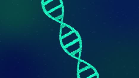 Animation-of-DNA-structure-against-blue-background