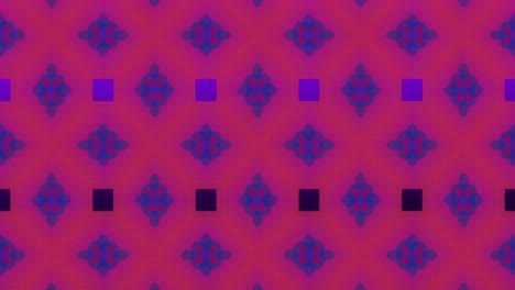 Animation-of-multiple-squares-against-purple-background