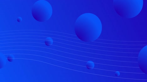 Animation-of-3D-balls-moving-against-blue-background