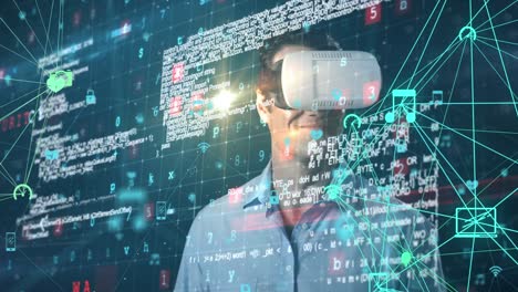 Cyber-security-data-processing-against-man-using-VR-headset
