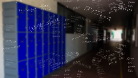 Mathematical-formulas-against-school-hallway