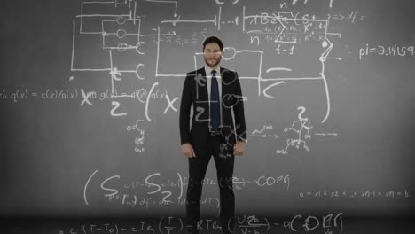 Man-in-suit-standing-proudly-over-mathematical-equations.