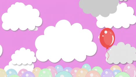 Luftballons-Schweben-über-Wolken