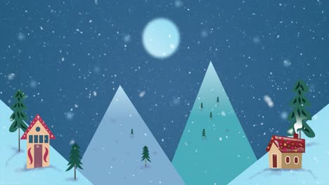 Animation-Der-Weihnachtsnachtszene
