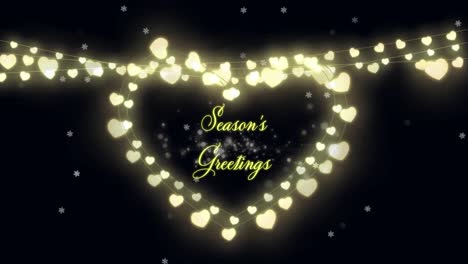Seasons-Greetings-text-and-fairy-lights-forming-a-heart-shape-on-black-background