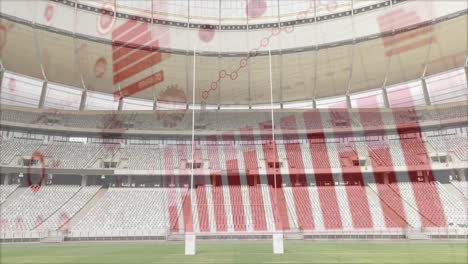 Coronavirus-digital-interface-against-empty-sports-stadium