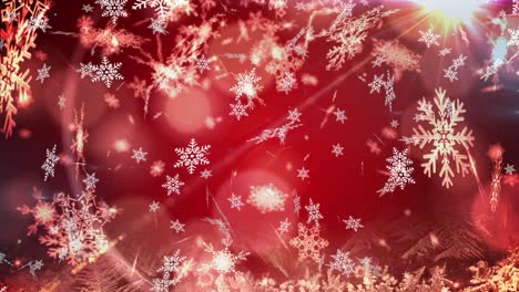Animation-of-multiple-snowflakes-falling