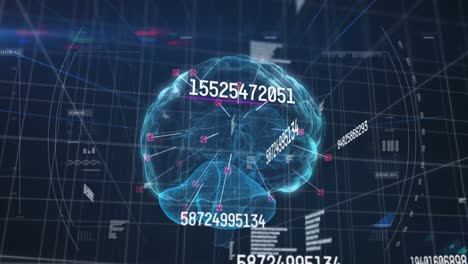 Animation-of-glowing-human-brain-with-digital-interface-numbers-processing