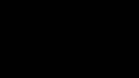 Animation-Leuchtender-Türkisfarbener-Sechsecke-über-Einer-Explosion-Türkisfarbener-Lichtspuren-Auf-Schwarzem-Hintergrund