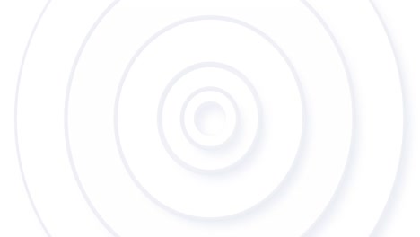 Animation-of-white-concentric-circles-pulsating-on-seamless-loop