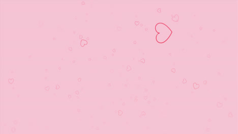 Pink-heart-outlines-floating-up-on-pale-pink-background