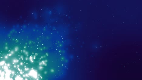 Leuchtend-Weiße-Partikel,-Die-Auf-Dunklem-Hintergrund-Sprudeln
