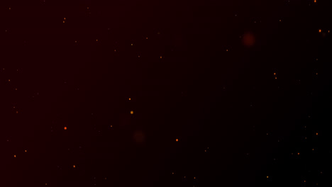 Leuchtend-Rote-Lichtpartikel,-Die-Auf-Schwarzem-Hintergrund-Explodieren