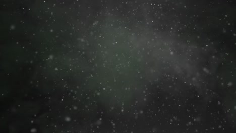 Animation-Eines-Grünen-Feuerballs-Mit-Rauchfahne-über-Flecken-Im-Hintergrund