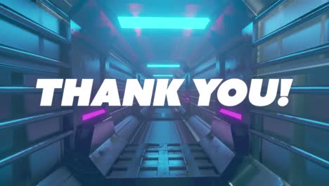Digital-animation-of-thank-you-text-against-glowing-tunnel