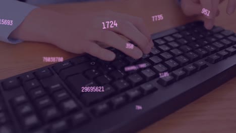 Animation-of-floating-changing-numbers-over-a-person-writing-on-a-keyboard